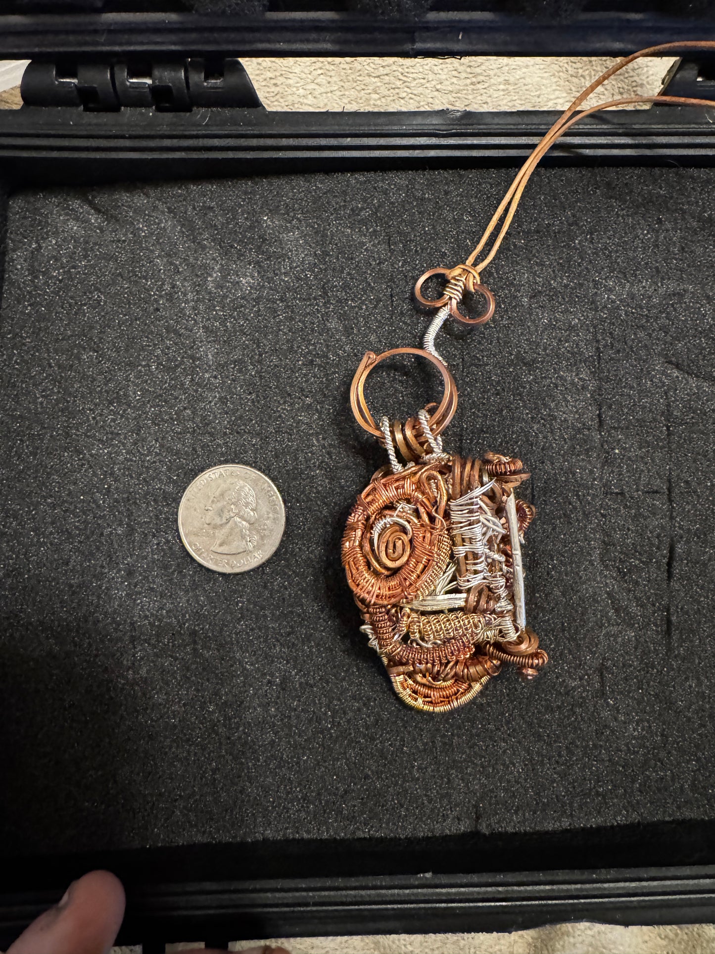 Wire Wrapped Heart Locket