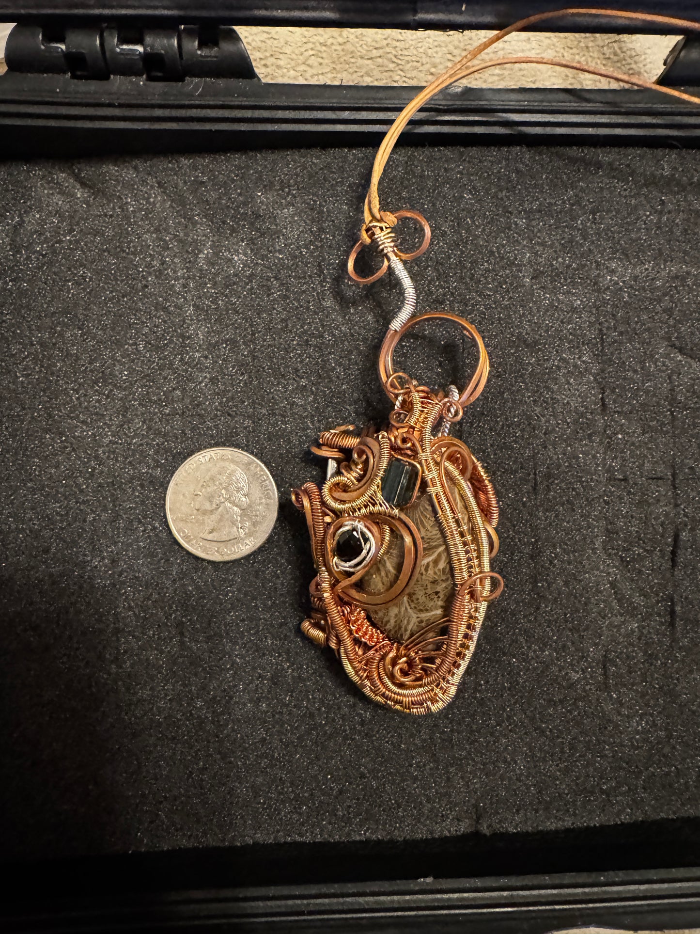 Wire Wrapped Heart Locket