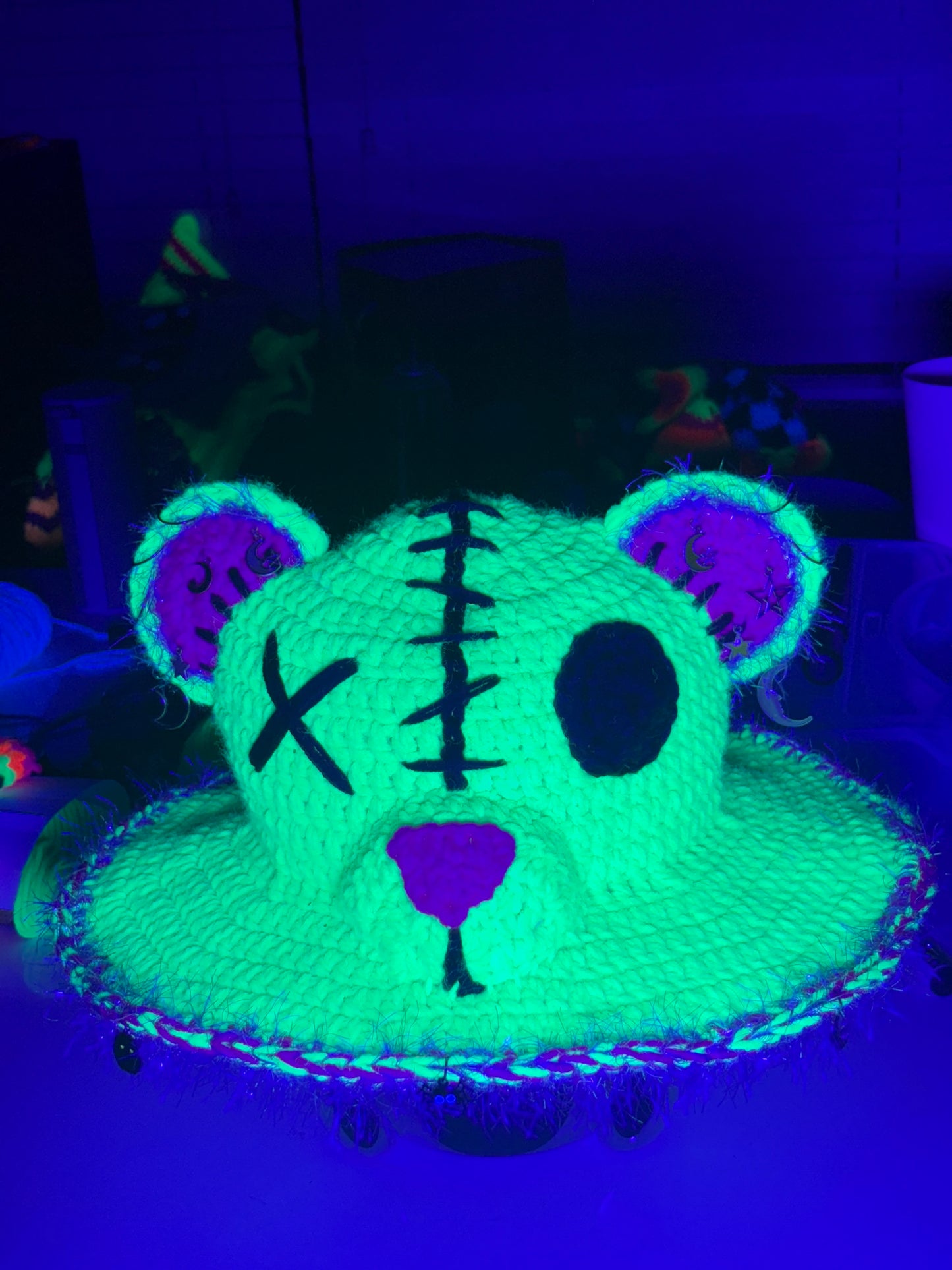 Crochet Edm Bear Hat