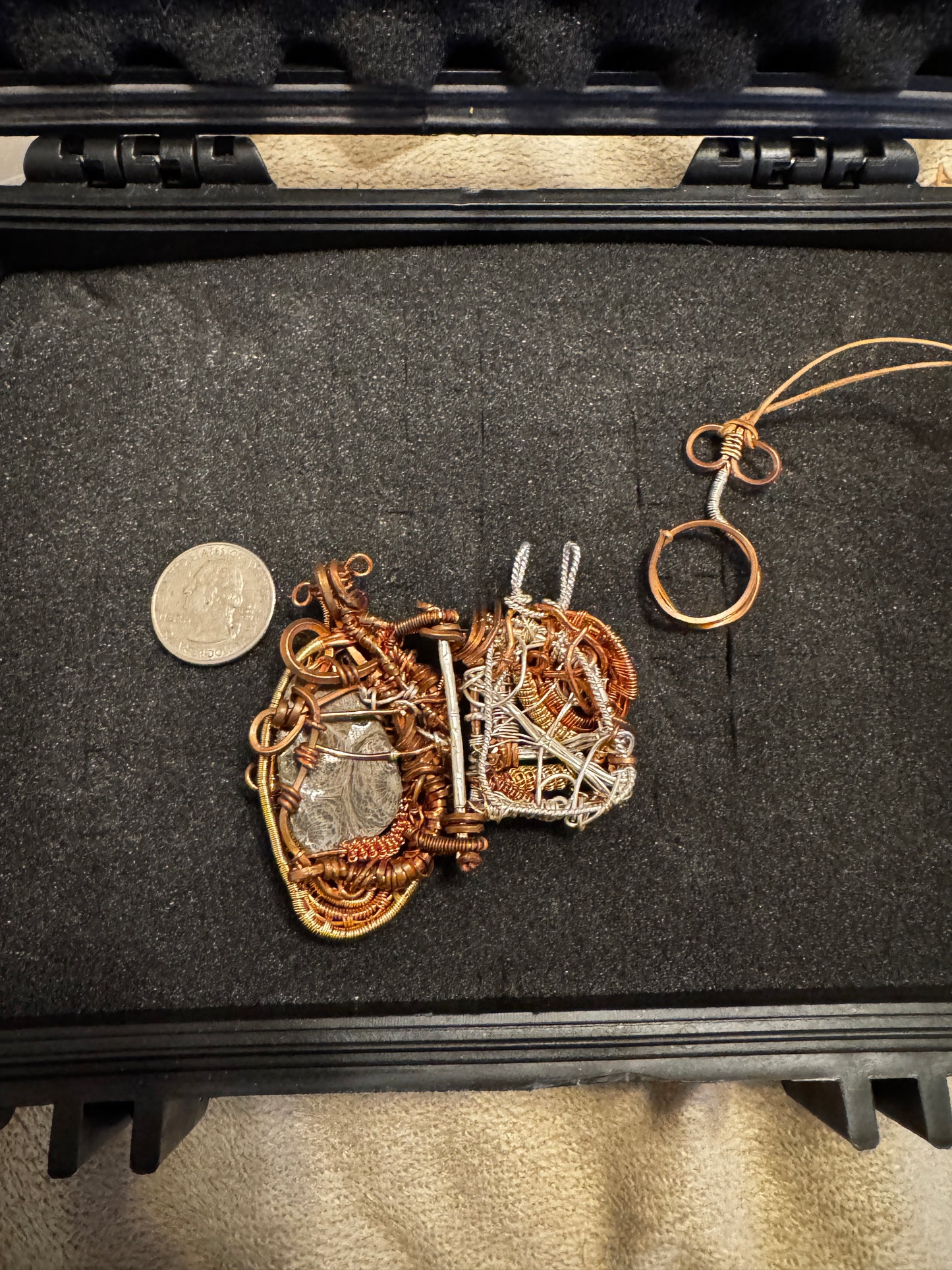 Wire Wrapped Heart Locket